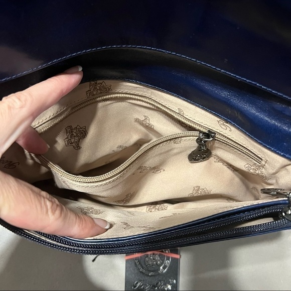 ROSY ROSE Genuine Leather Shoulder / Crossbody Purse - Picture 8 of 9